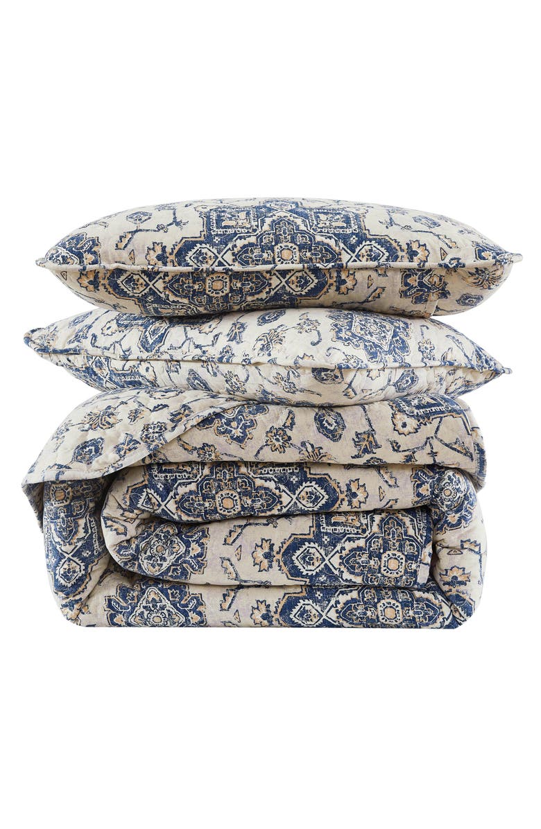 SOUTHSHORE FINE LINENS Persia Quilt & Sham Set, Main, color, Indigo