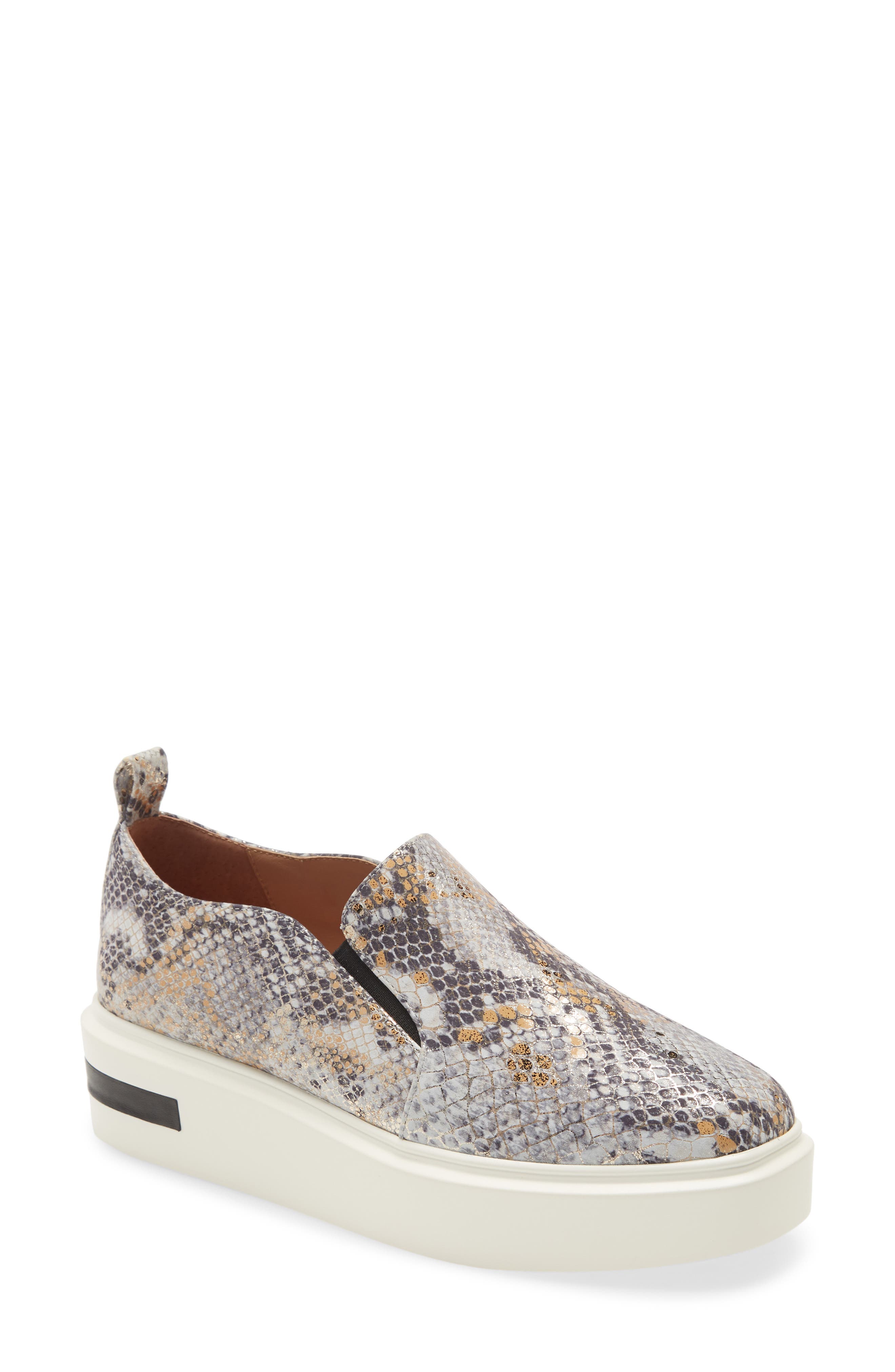 Kai Platform Sneaker, Main, color, OFF WHITE SNAKE PRINT LEATHER