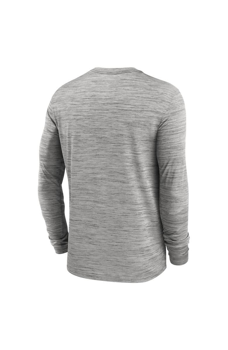 Nike Men's Nike Gray LSU Tigers 2025 Sideline Velocity Performance Long Sleeve T-Shirt, Alternate, color, 