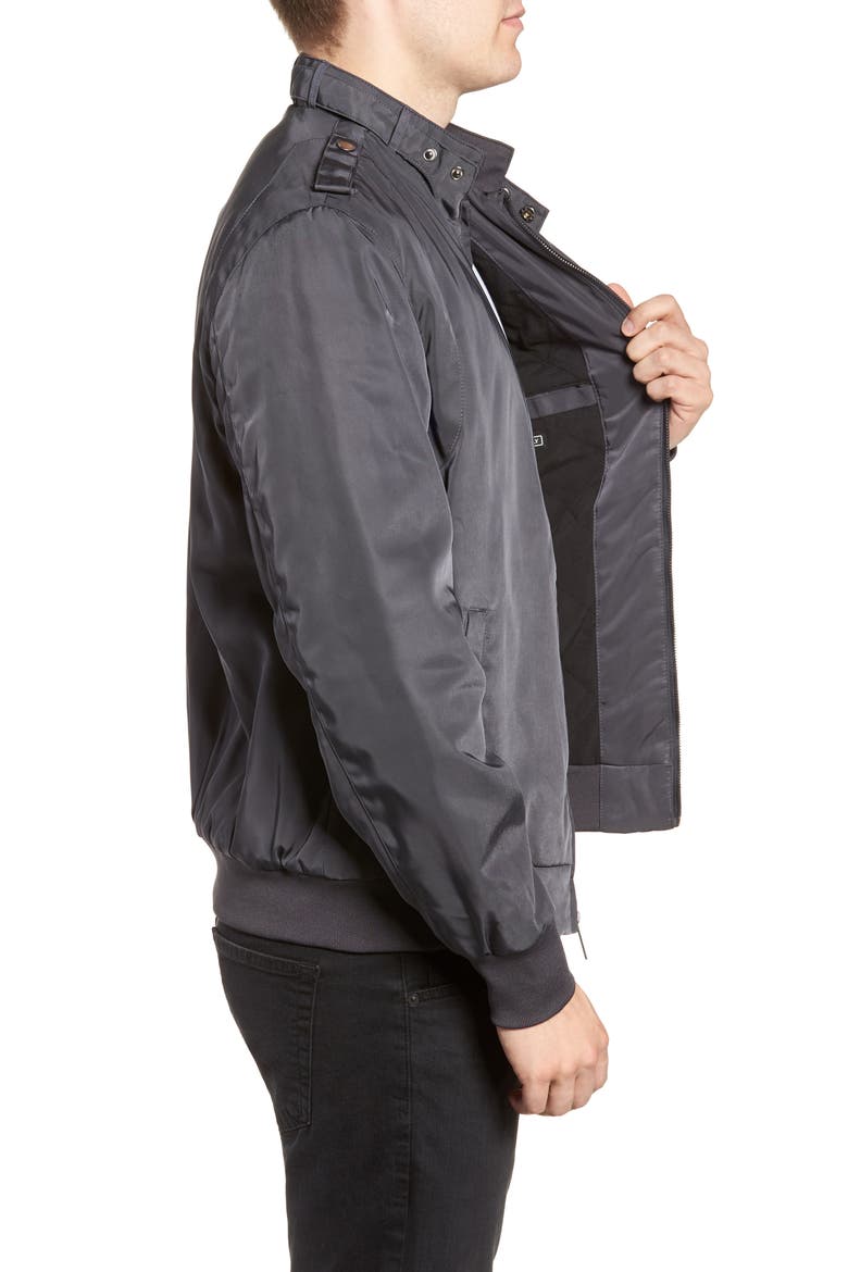 Men's Heavy Iconic Racer Quilted Lining Jacket, Alternate, color, CHARCOAL
