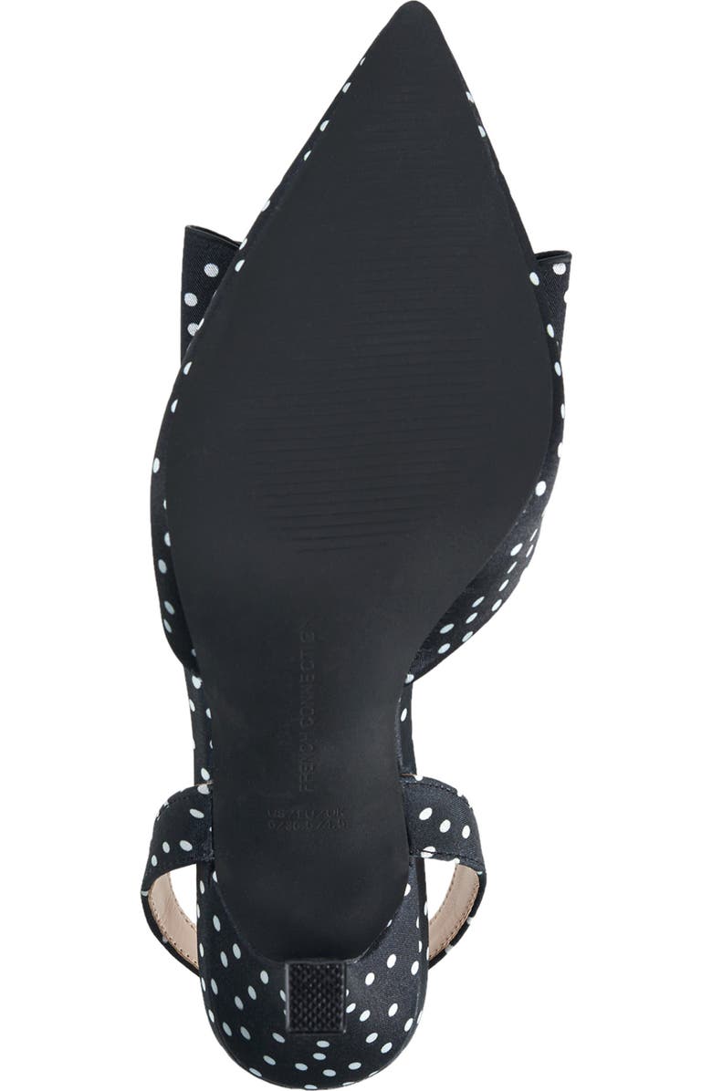 French Connection Betti Bow Slingback Heel, Alternate, color, Black