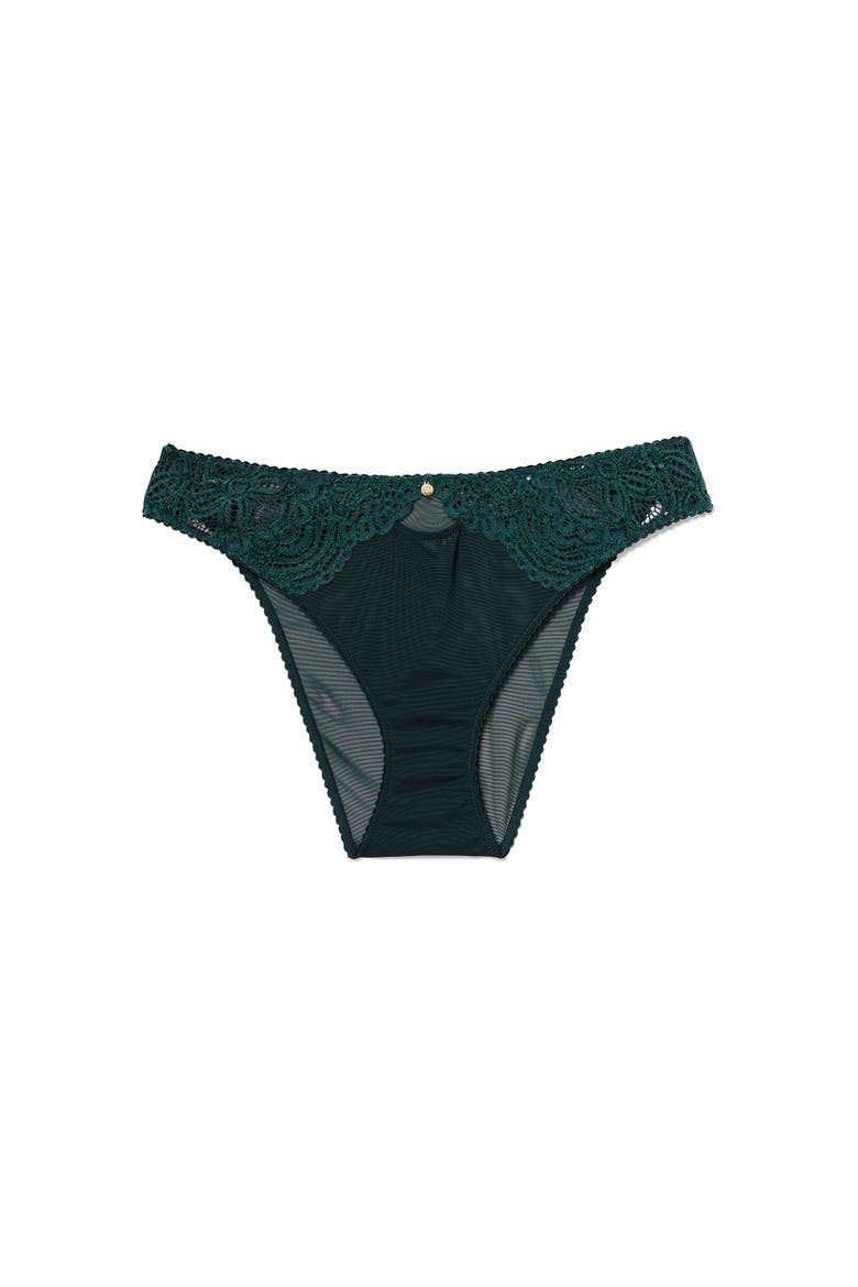 Luiza Brazilian Panties, Alternate, color, Dark green