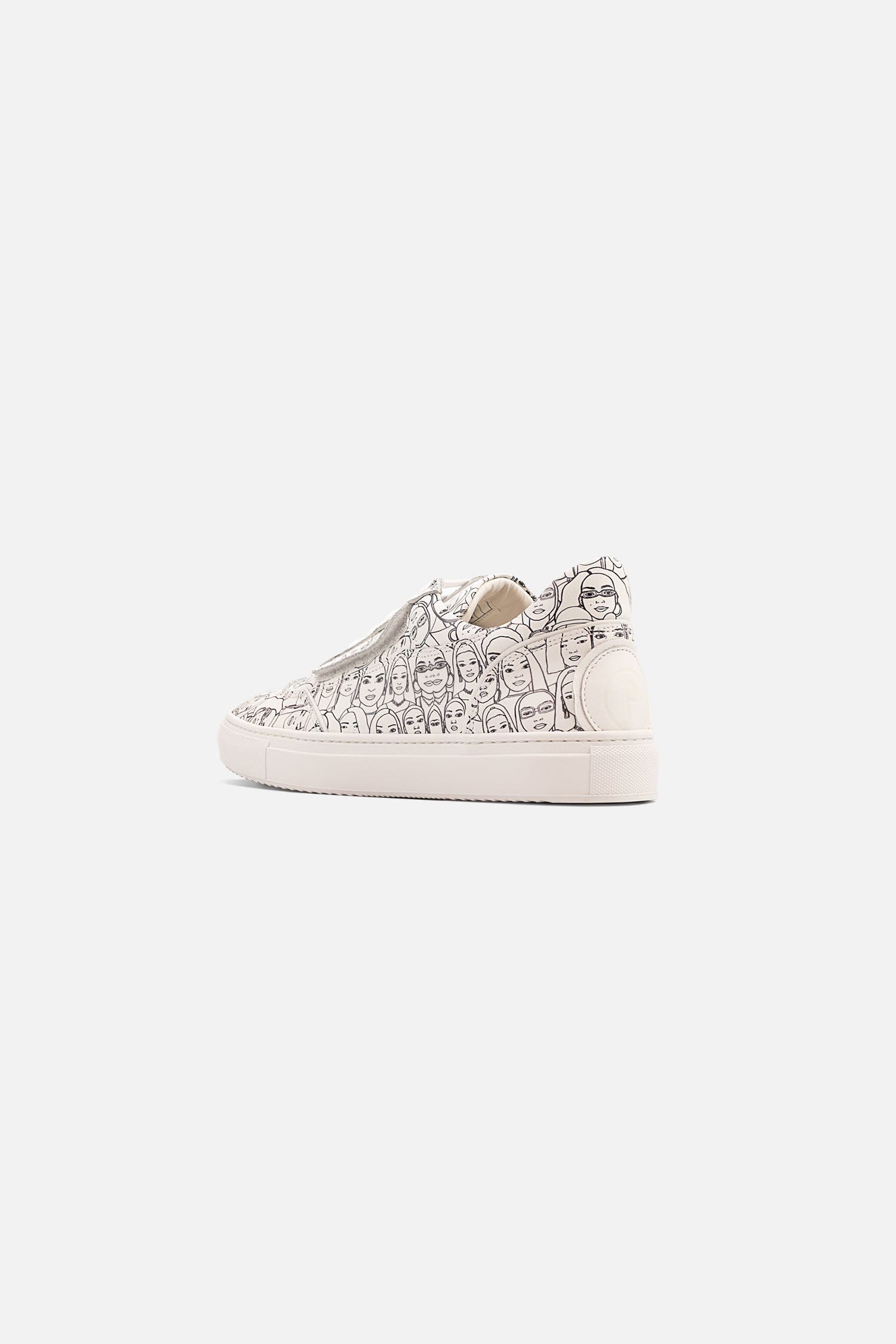 Fini Bold "TyFini" Sneaker  - Unisex, Alternate, color, White