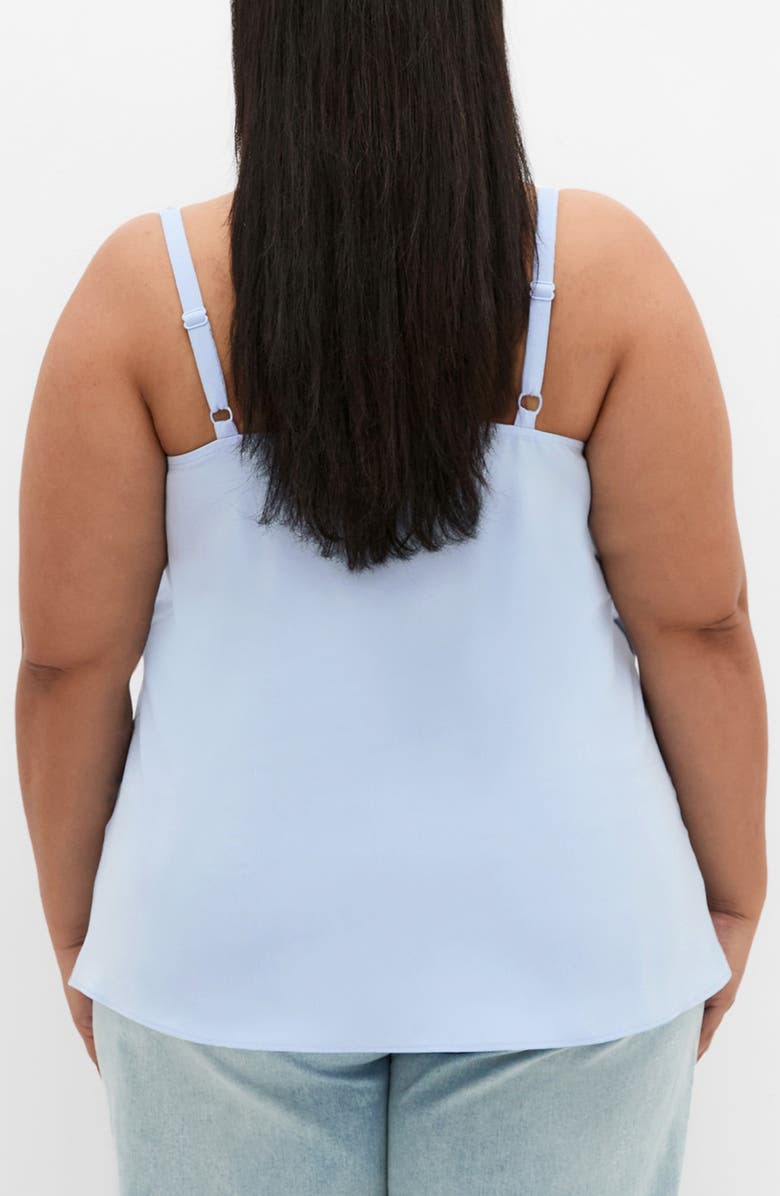 City Chic Cowl Neck Camisole, Alternate, color, Sky Blue