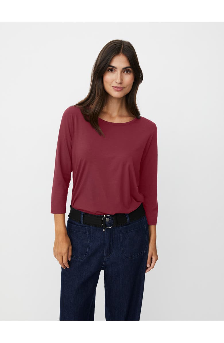 Masai Copenhagen MaCecille 3/4 Sleeve Top, Main, color, Tawny Port