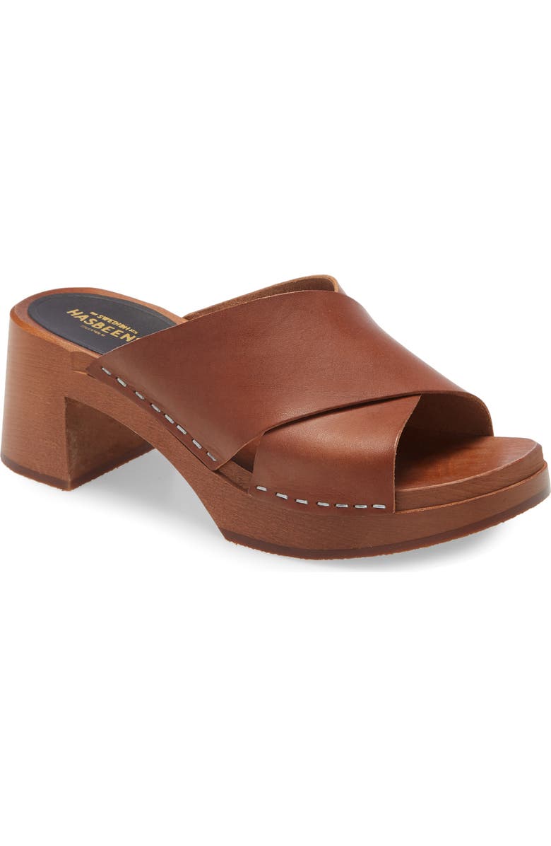 Swedish Hasbeens Anette Platform Slide Sandal, Main, color,