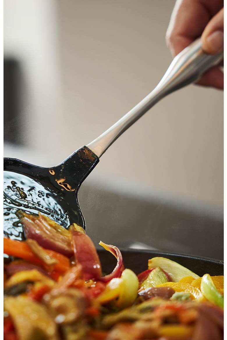 Essential™ silicone wok turner, Alternate, color, Metallic Silver