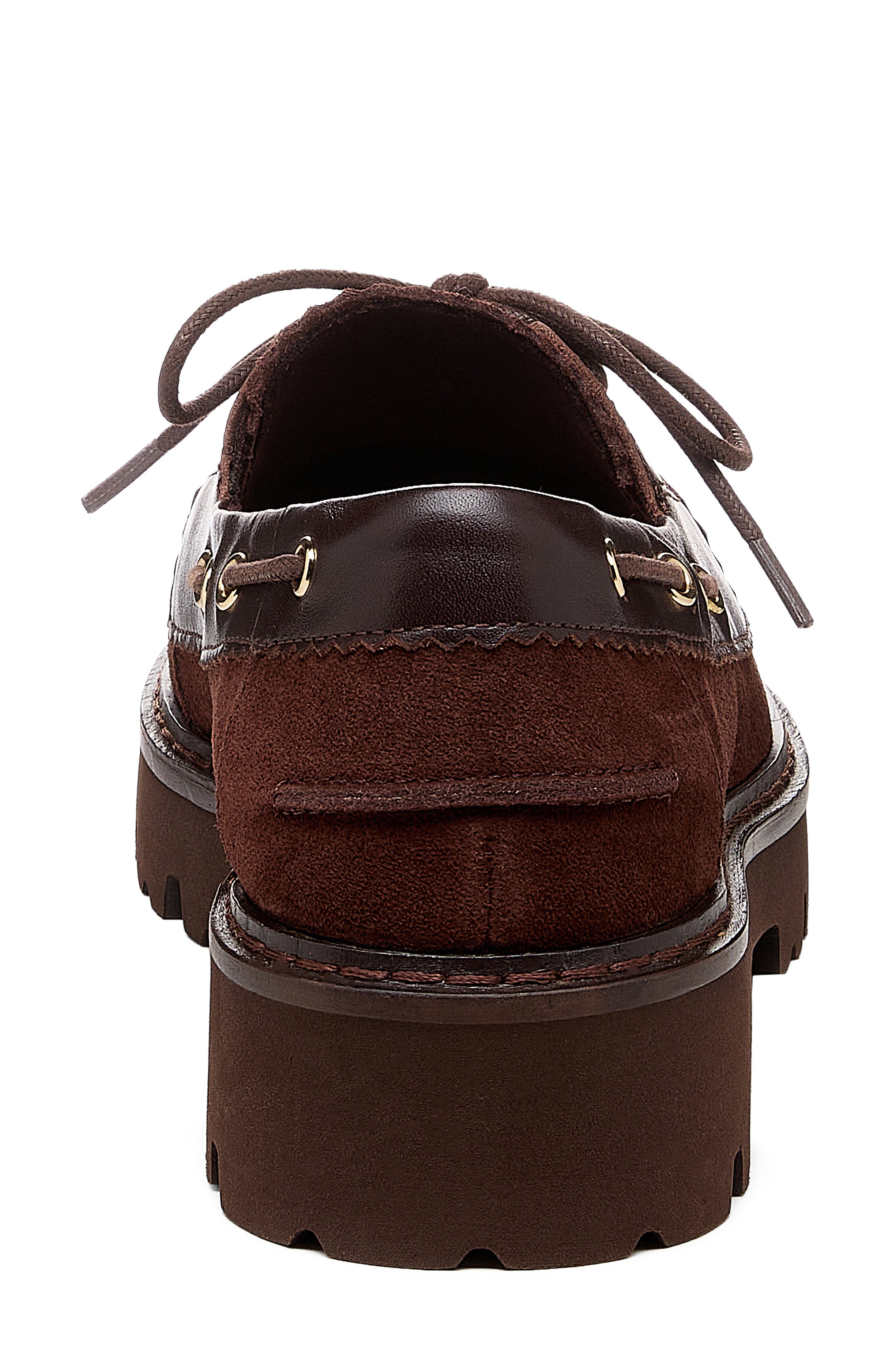 Jerry Lace-Up Boat Shoe, Alternate, color, WARM BROWN