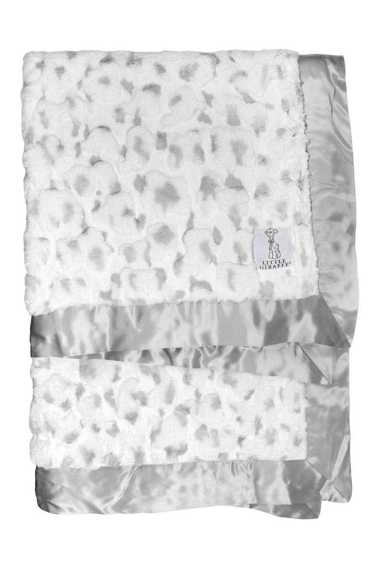 Luxe Kendi Baby Blanket, Main, color, SILVER