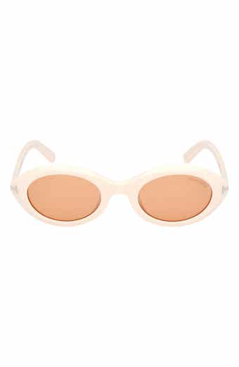 TOM FORD 51mm Oval Sunglasses