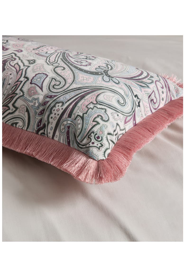Paisley Velvet Accent Pillow, Alternate, color, MAUVE