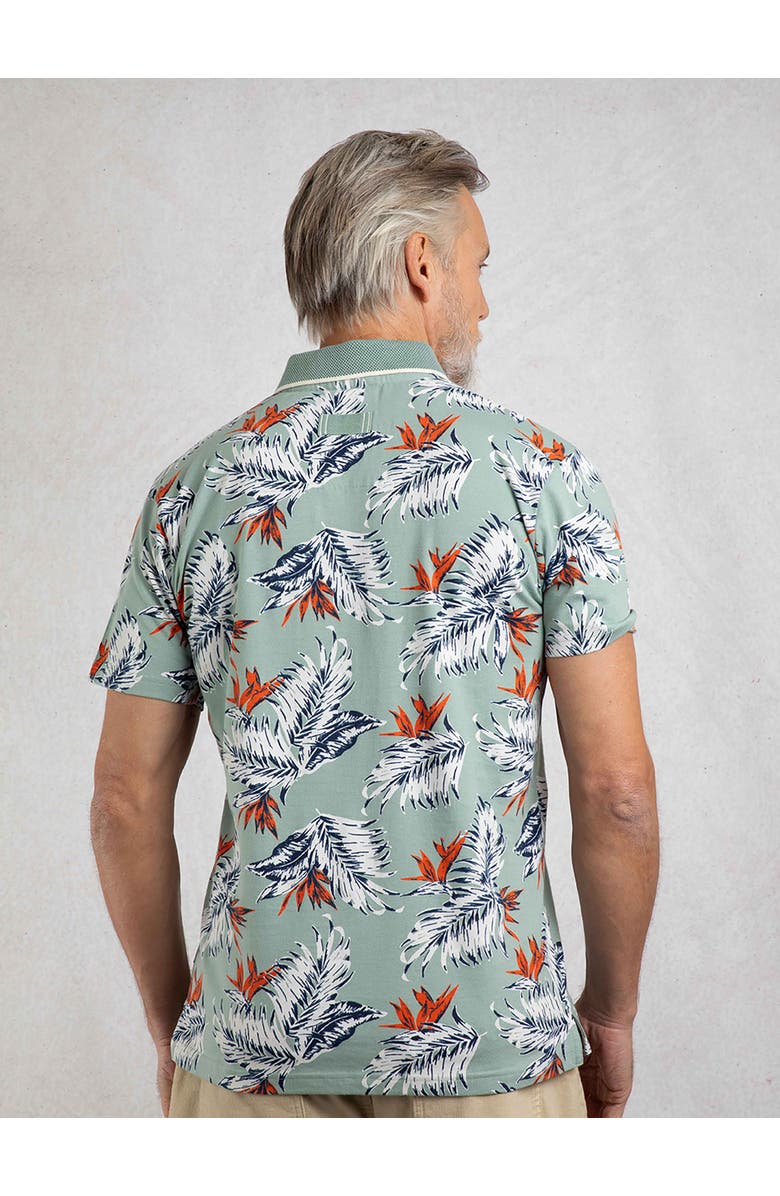 Weird Fish Sarat Printed Polo, Alternate, color, Mineral Blue