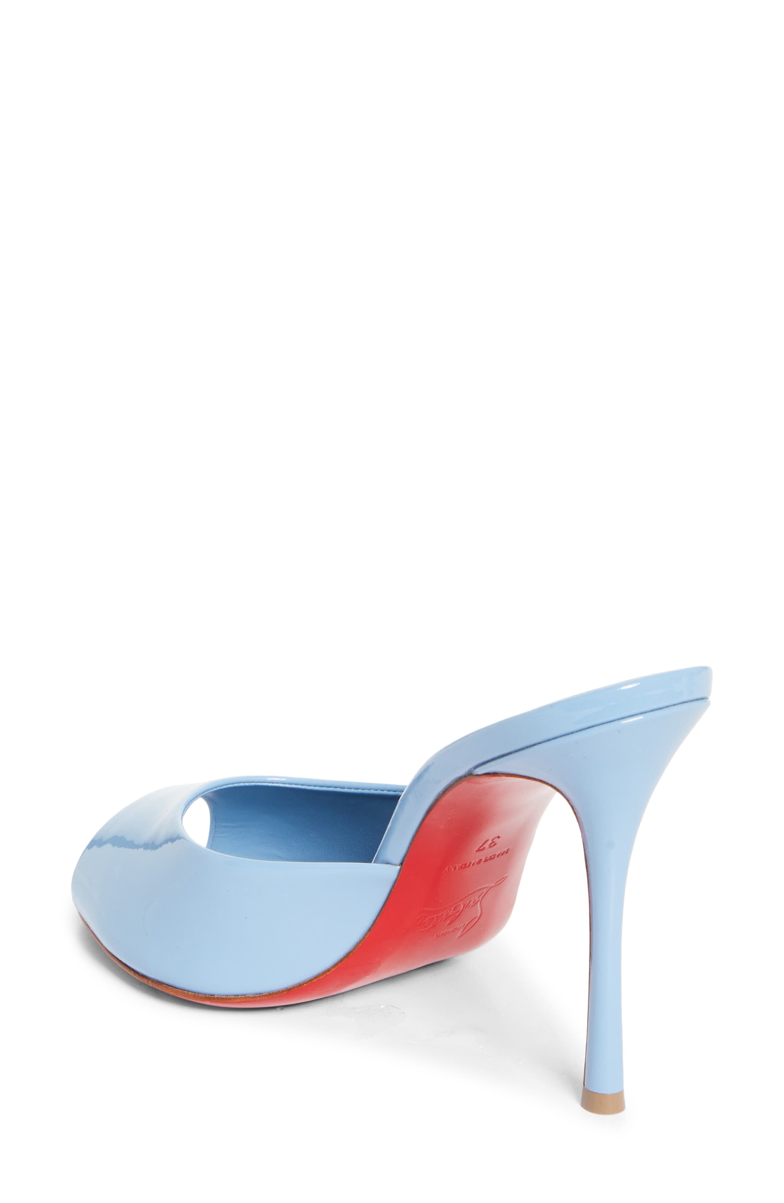 Me Dolly Peep Toe Slide Sandal, Alternate, color, CERULEO