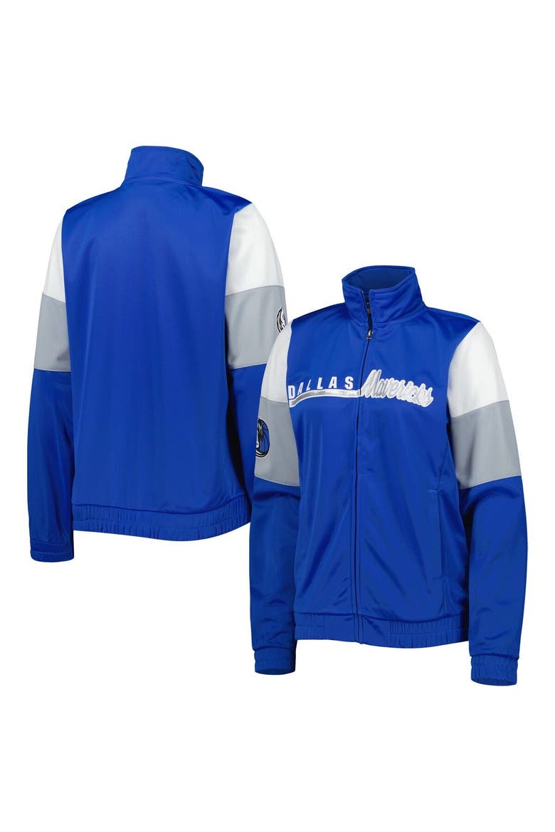 Women's G-III 4Her by Carl Banks Blue Dallas Mavericks Change Up Full-Zip Track Jacket, Main, color, Blue