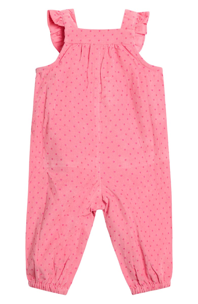 JOJO MAMAN BEBE Bunny Appliqué Overalls & Long Sleeve Top Set, Alternate, color, Pink