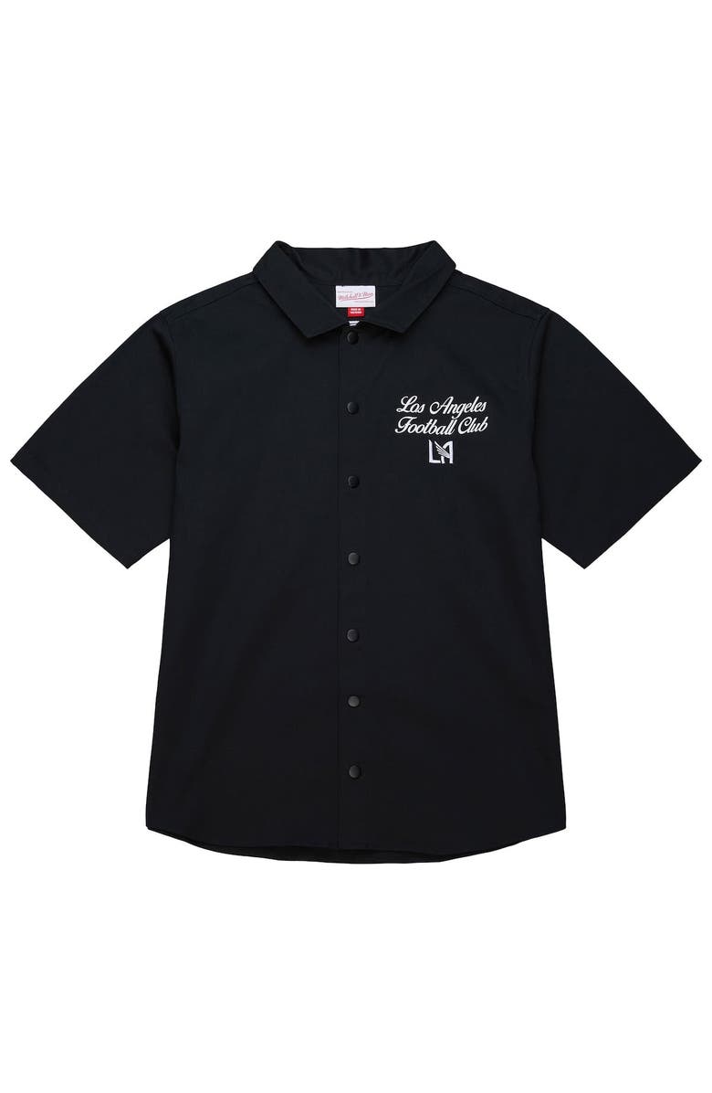 Mitchell & Ness Men's Mitchell & Ness Black LAFC Full-Snap Work Shirt, Alternate, color, 