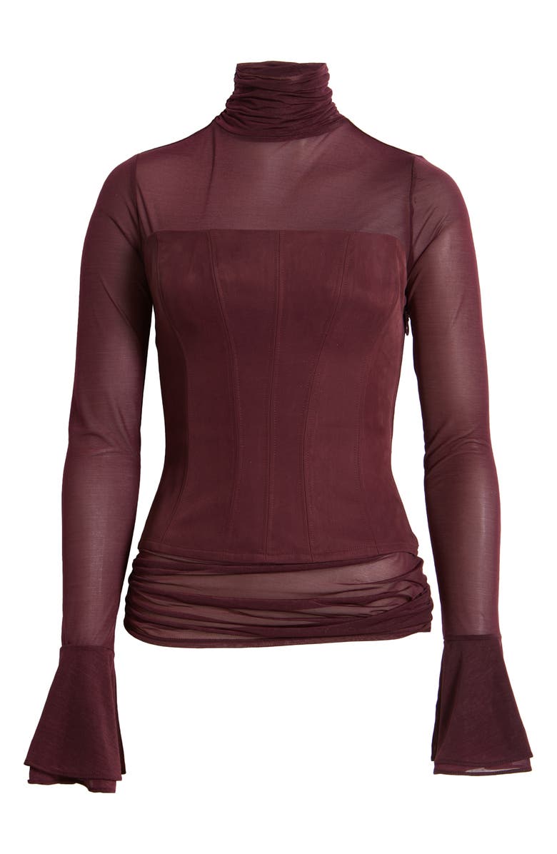 Mistress Rocks Mesh Corset Top, Main, color, 