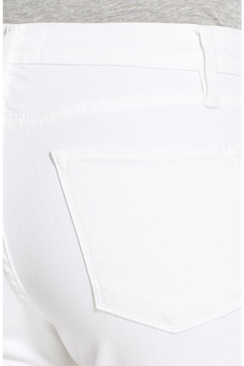 Le High Straight High Rise Jeans, Alternate, color, BLANC