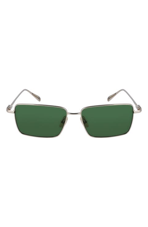 Gancini Evolution 57mm Rectangular Sunglasses
