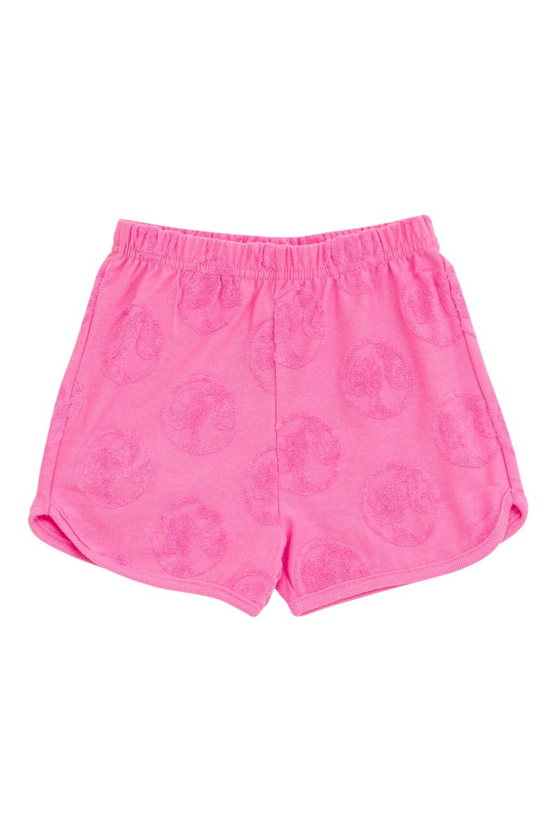 Barbie Loop Terry T-Shirt & Shorts Set, Alternate, color, Pink