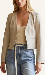 CRESCENT Crop Open Blazer