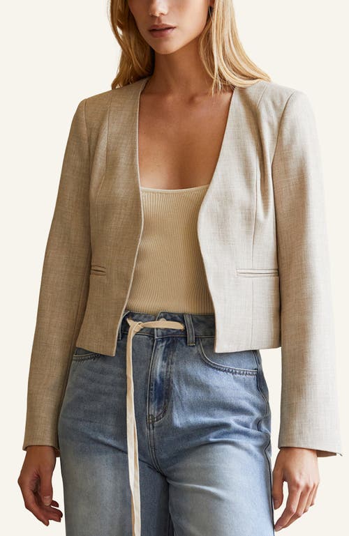 CRESCENT CRESCENT CROP OPEN BLAZER 