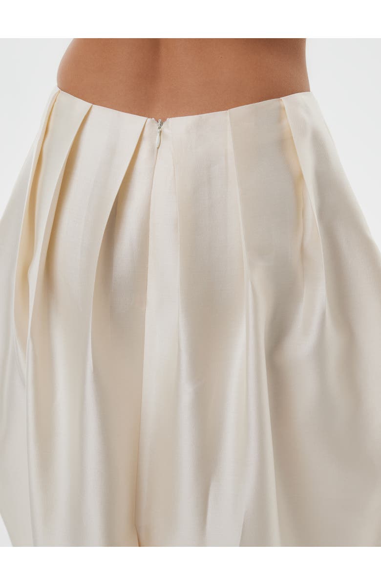 Alas Bridal Silk Wool Blend Tulip Skirt, Alternate, color, Starlight White