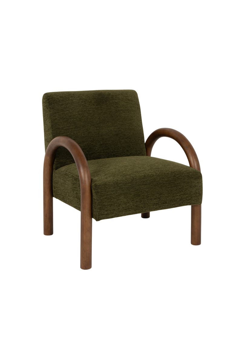 Accent Chair with Arched Arms, Main, color, Green