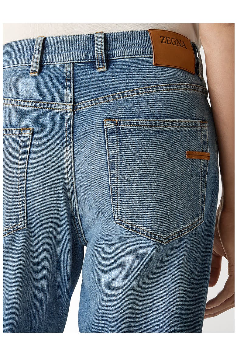 Cotton Roccia Straight Leg Jeans, Alternate, color, BLUE