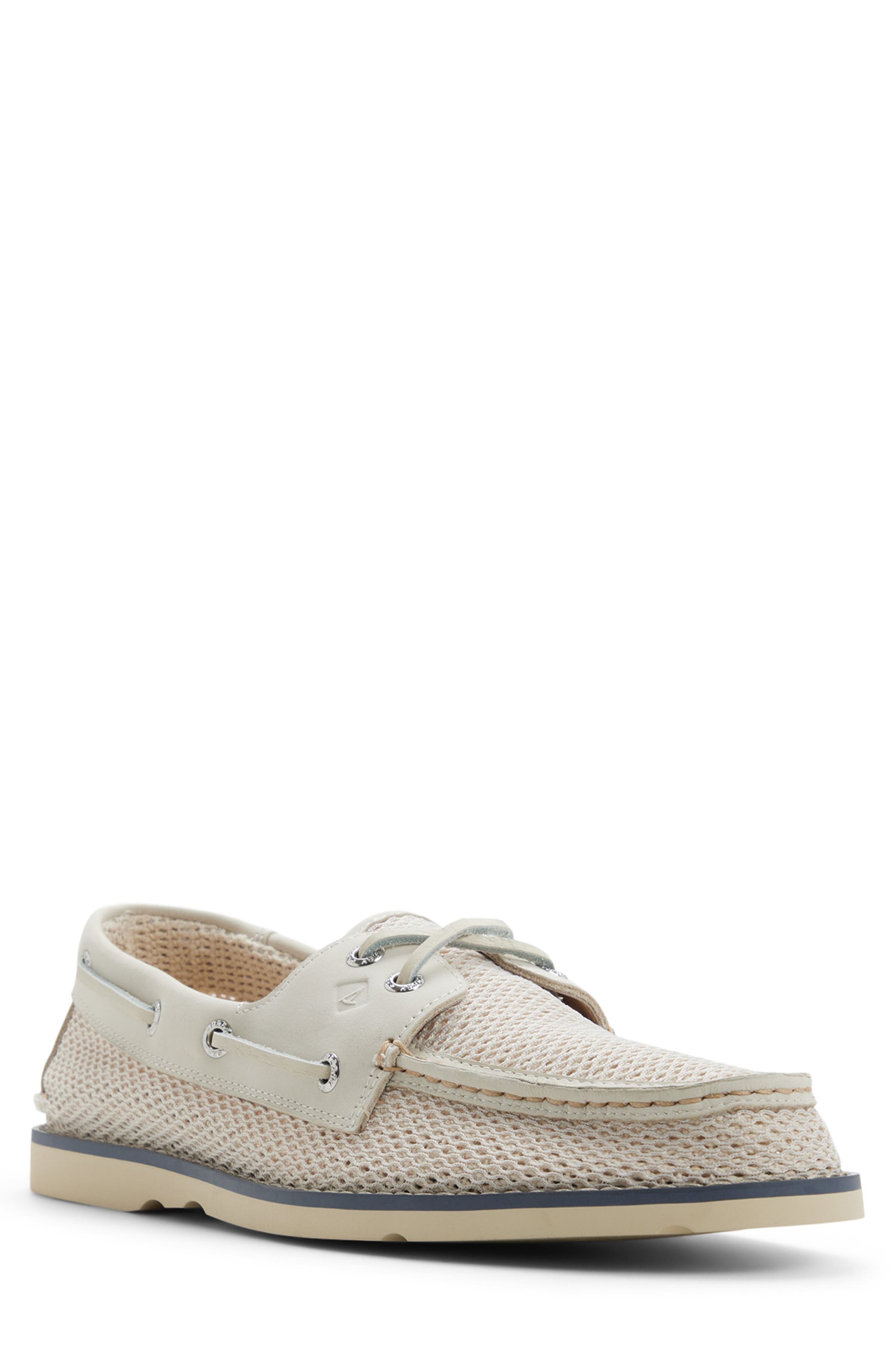 Sperry Ripple Resort Boat Shoe, Main, color, White