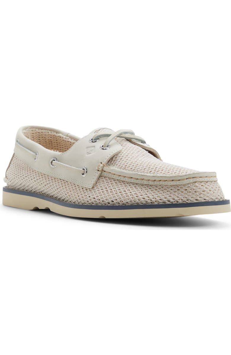 Sperry Ripple Resort Boat Shoe, Main, color, White
