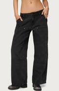 EDIKTED Ayla Low Rise Wide Leg Carpenter Jeans