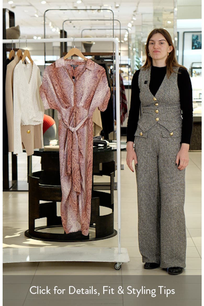 Tori Snakeskin Print Shirtdress video