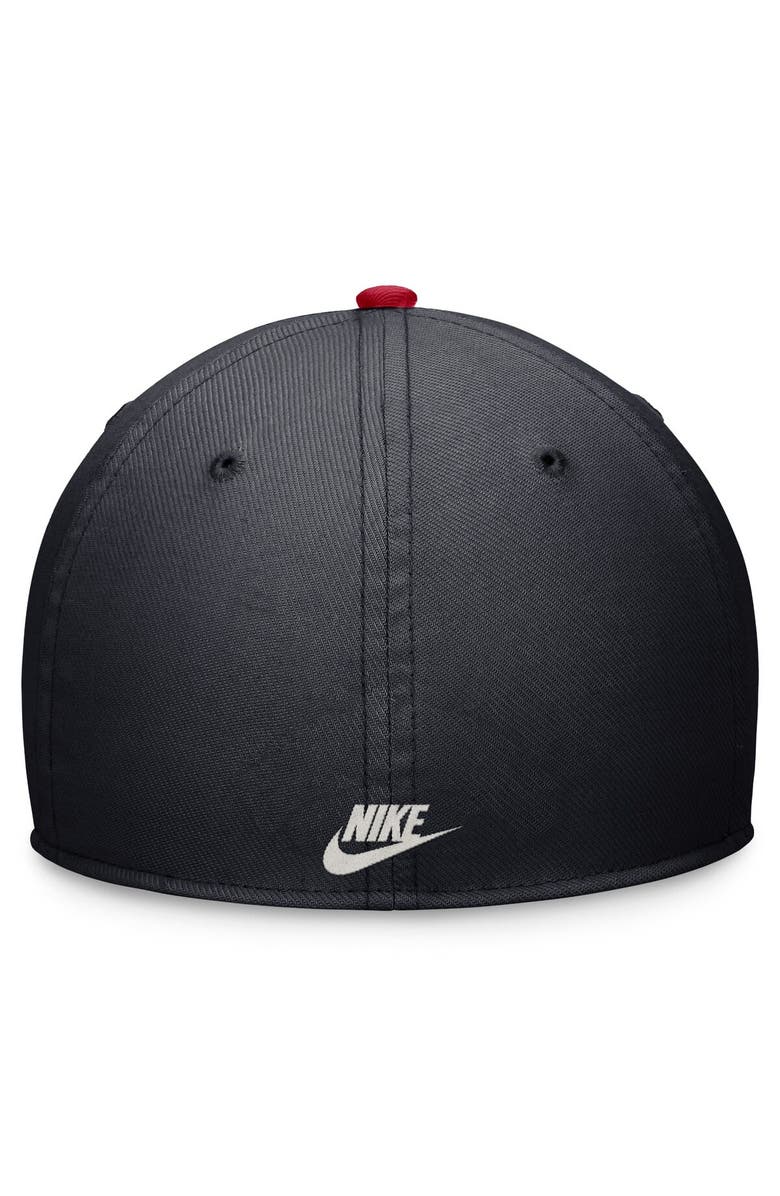 Nike Men's Nike Navy/Red California Angels Cooperstown Collection Rewind Swooshflex Performance Hat, Alternate, color, Navy