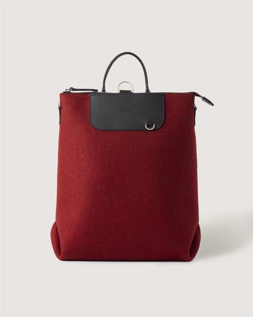 Graf & Lantz Graf Lantz Bedford Merino Wool Backpack In Red