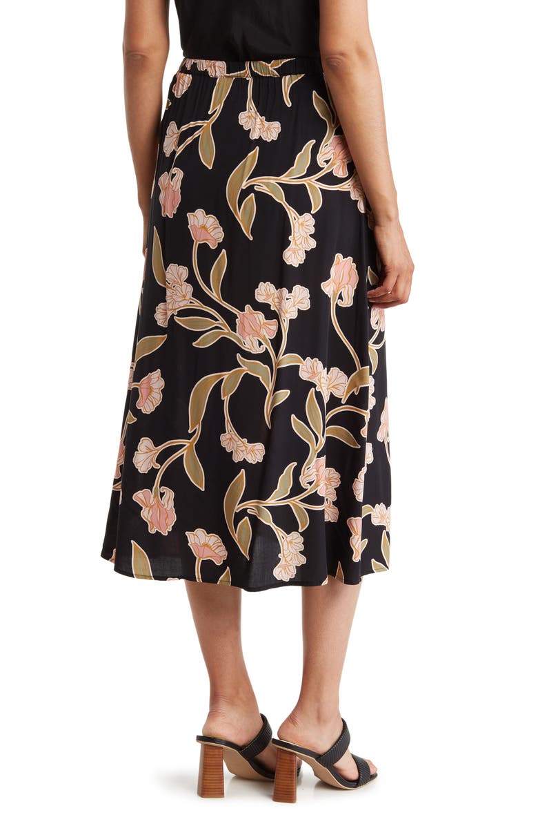 DR2 by Daniel Rainn Daniel Rainn Floral Midi Skirt, Alternate, color, 
