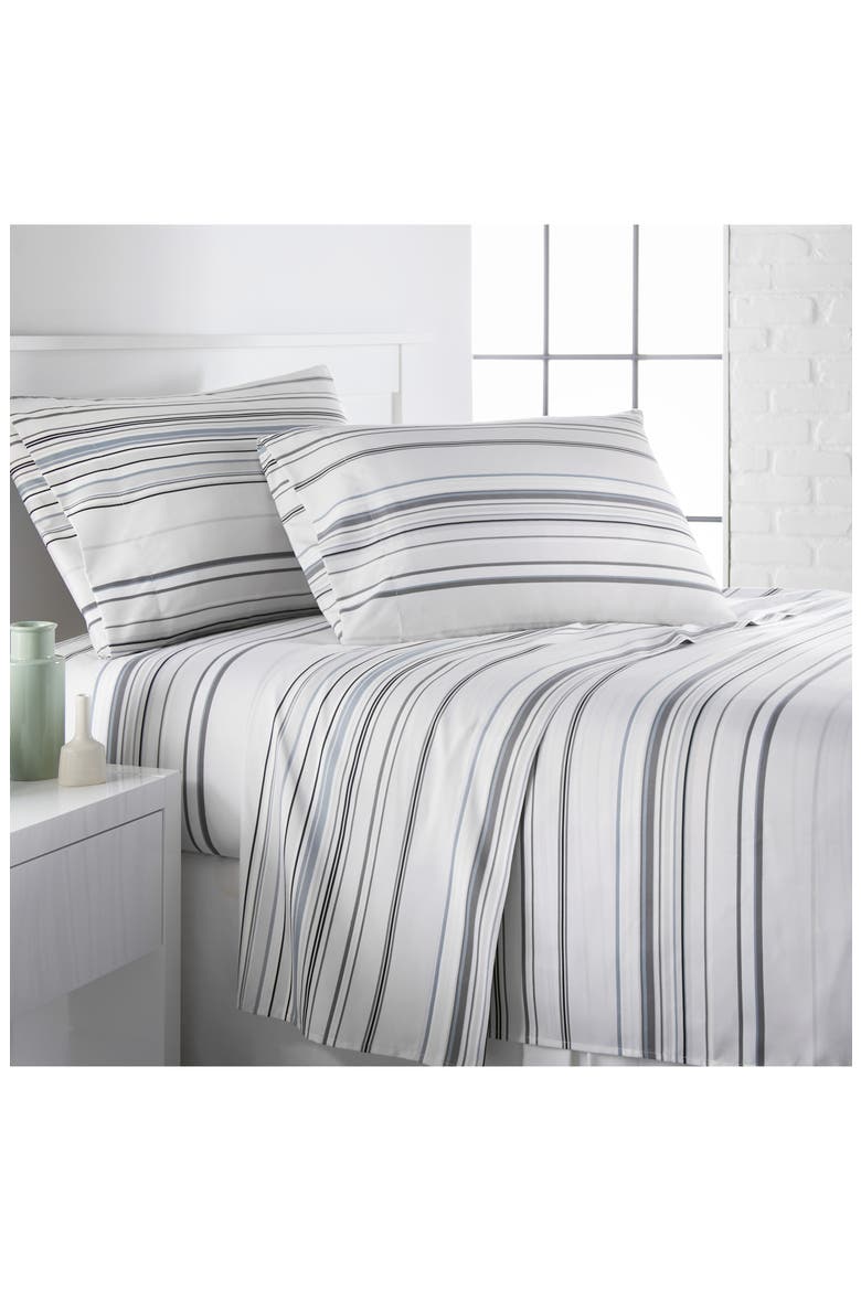 Premium Collection Printed Deep Pocket Sheet Sets, Alternate, color, GRAY
