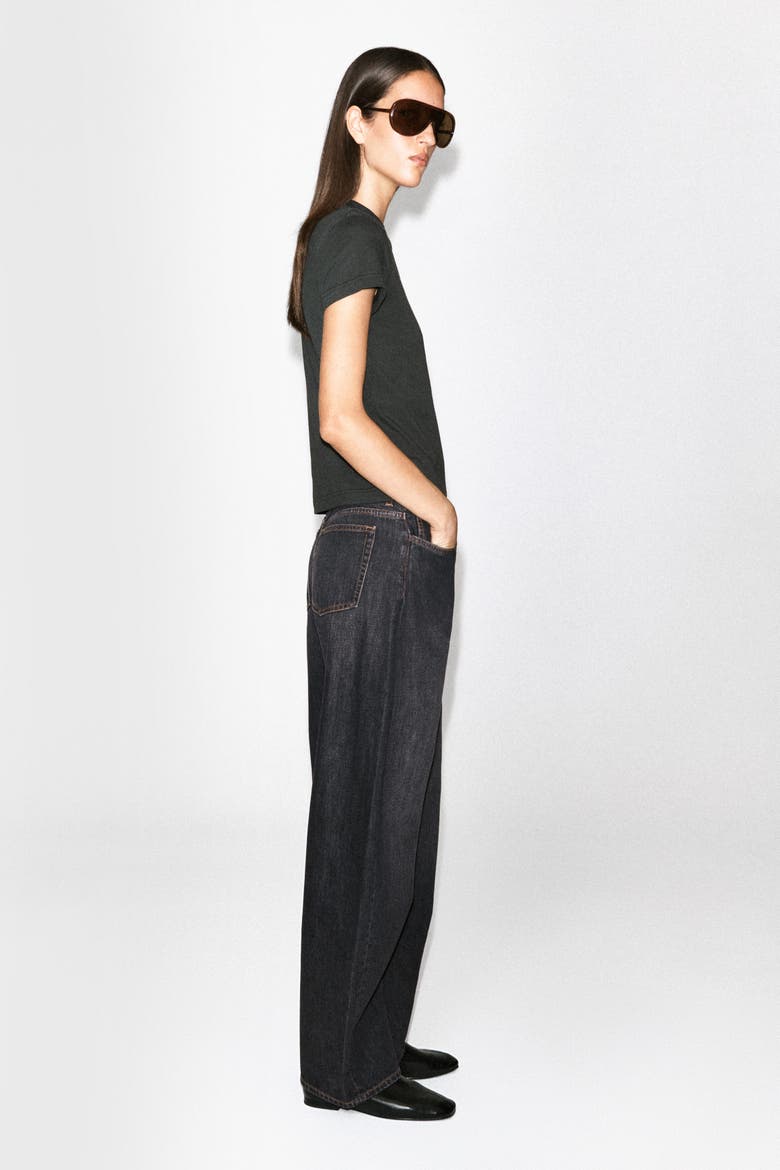 Brushed-Cotton Shirt, Alternate, color, BLACK