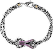 SAMUEL B. Rhodolite Buckle Bracelet