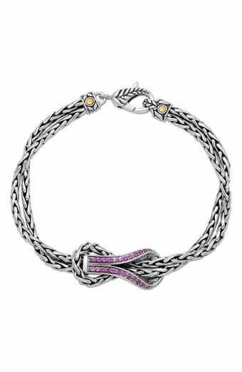 SAMUEL B. Rhodolite Buckle Bracelet