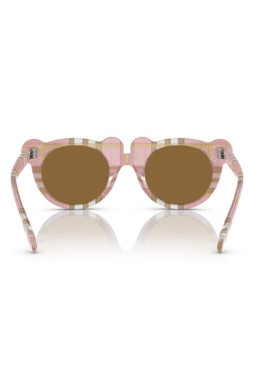 Burberry Kids' 43mm Irregular Sunglasses In Pink