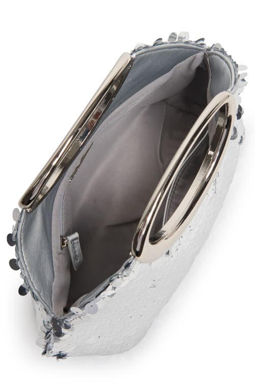 Dolce Vita Alina Sequin Paillette Handbag In Silver