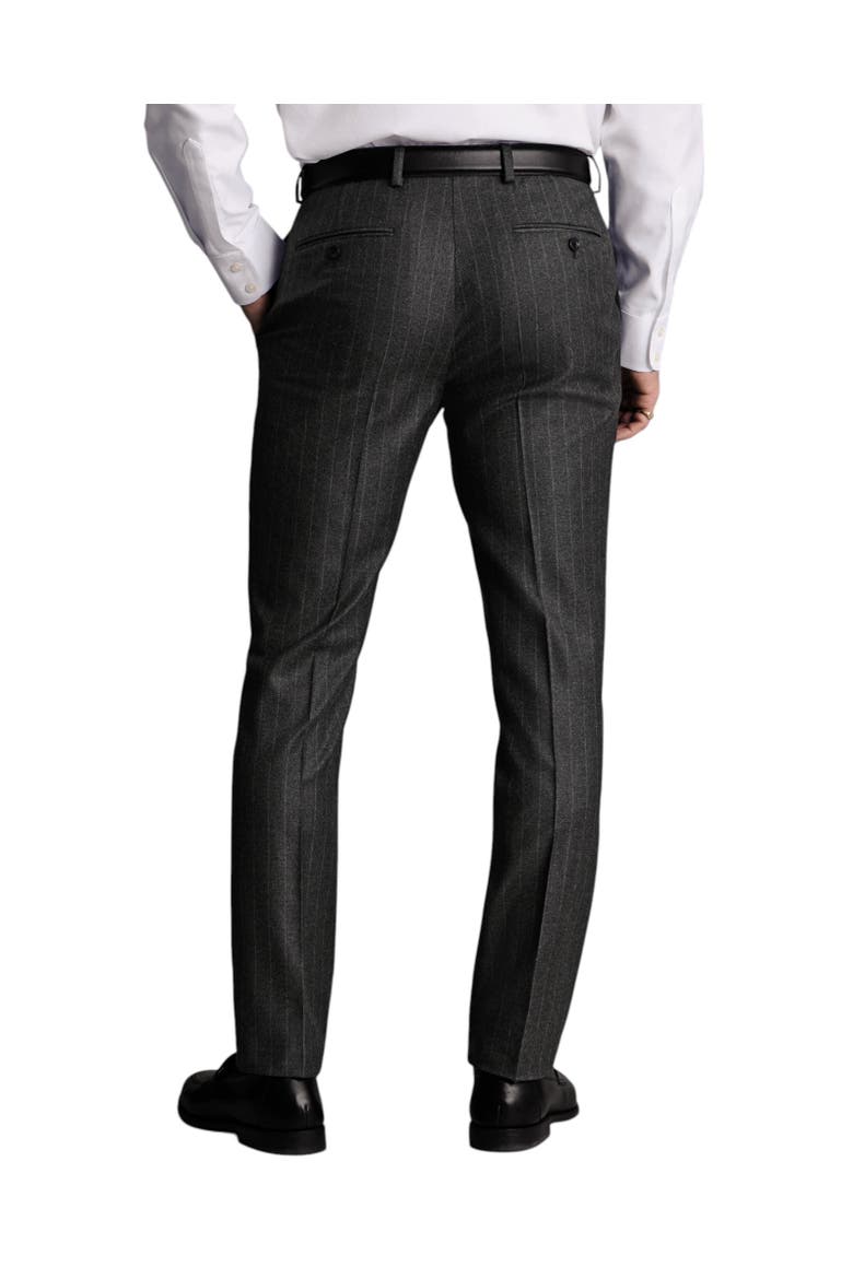 Slim Fit Italian Flannel Suit Pants, Alternate, color, Charcoal Grey