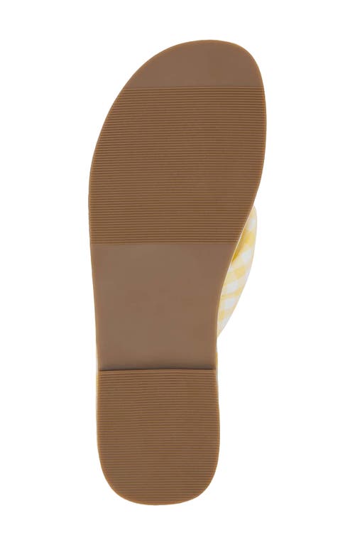 Beach By Matisse Gidget Flip Flop In Yellow Gingham
