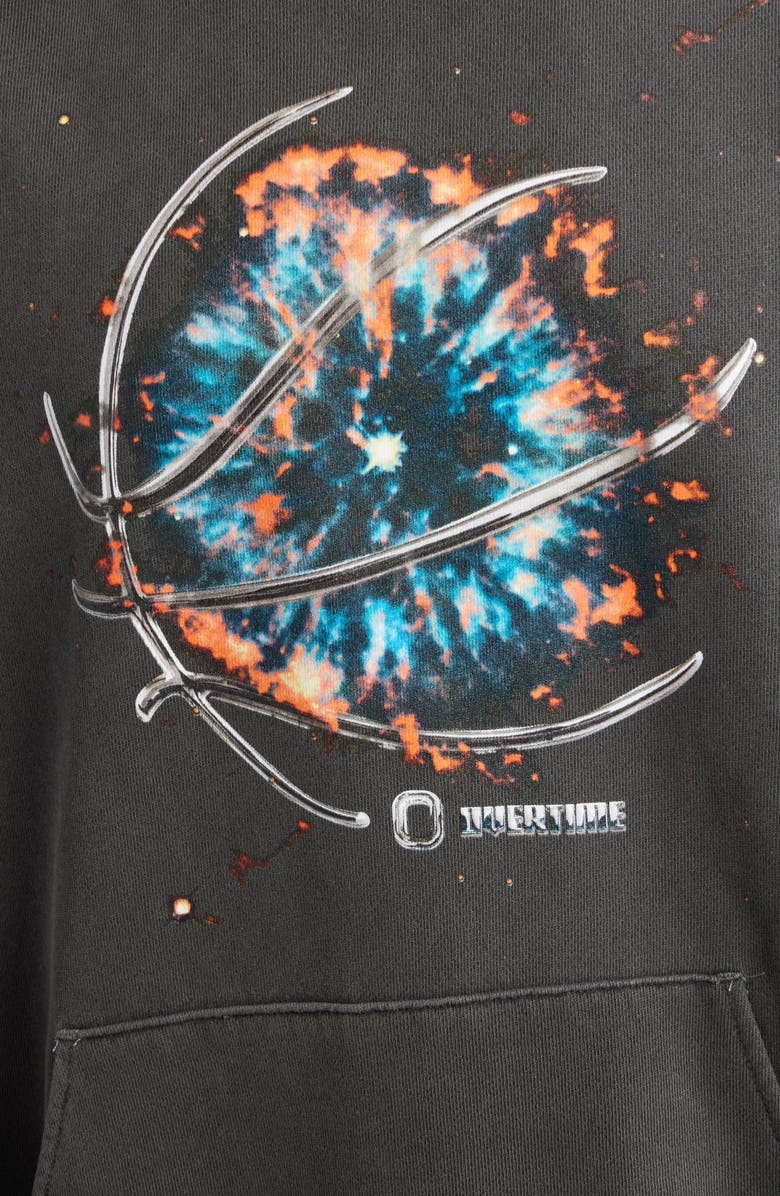 OVERTIME ChromeTeam Graphic Ball Print Hoodie, Alternate, color, Black