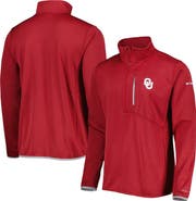Columbia Men's Columbia Crimson Oklahoma Sooners Park View Omni-Wick Half-Zip Top
