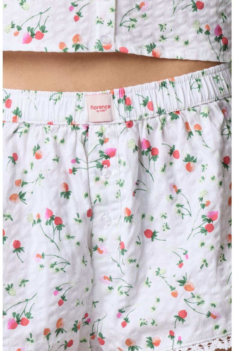 Cheeky Stretch Cotton Boxer, Alternate, color, STRAWBERRY