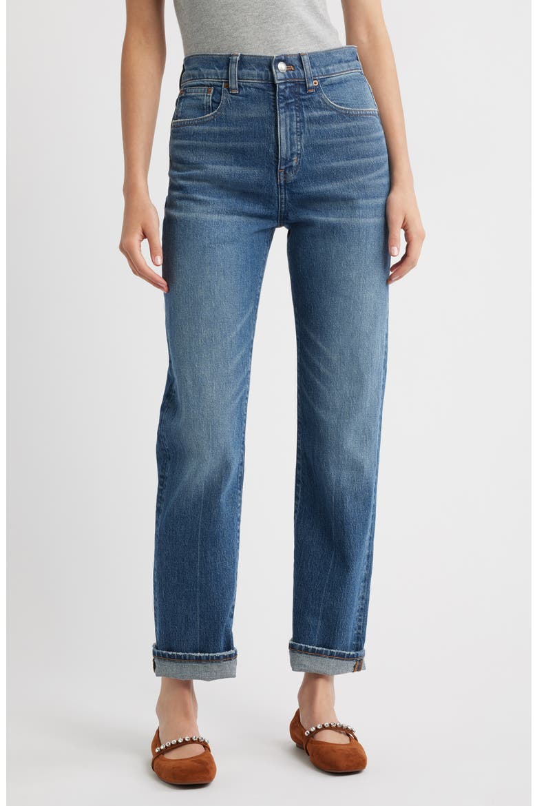 The '90s High Waist Straight Leg Jeans, Main, color, PACILLO WASH