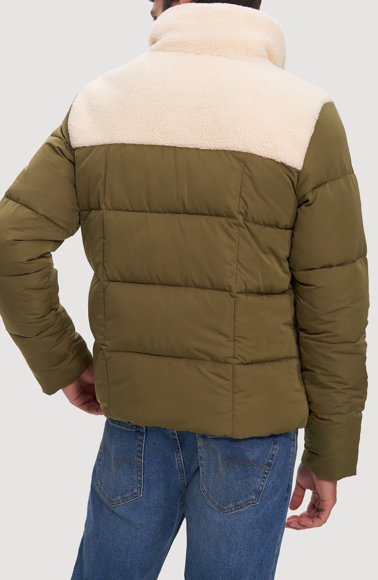 Barry Faux Shearling Puffer Jacket - image 2