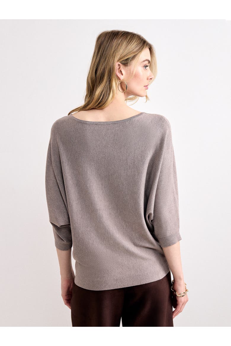 Long Line Cristine Boat Neck Tunic, Alternate, color, Brown